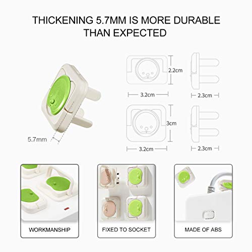 STOBOK O Plugue de Tomada de SeguranÃ§a para BebÃª de 24 Unidades Cobre O Protetor ElÃ©trico Ã  Prov