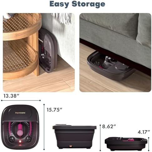 Aqvesane Collapsible Foot Bath with Remote/Temperature Control — view 6