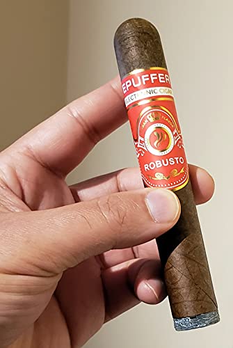 EPUFFER-ROBUSTO-Havana-RED-E-Cigar-Premium-Cigar-Flavour-Soft-Cork-Mouthpiece-Nicotine-Free
