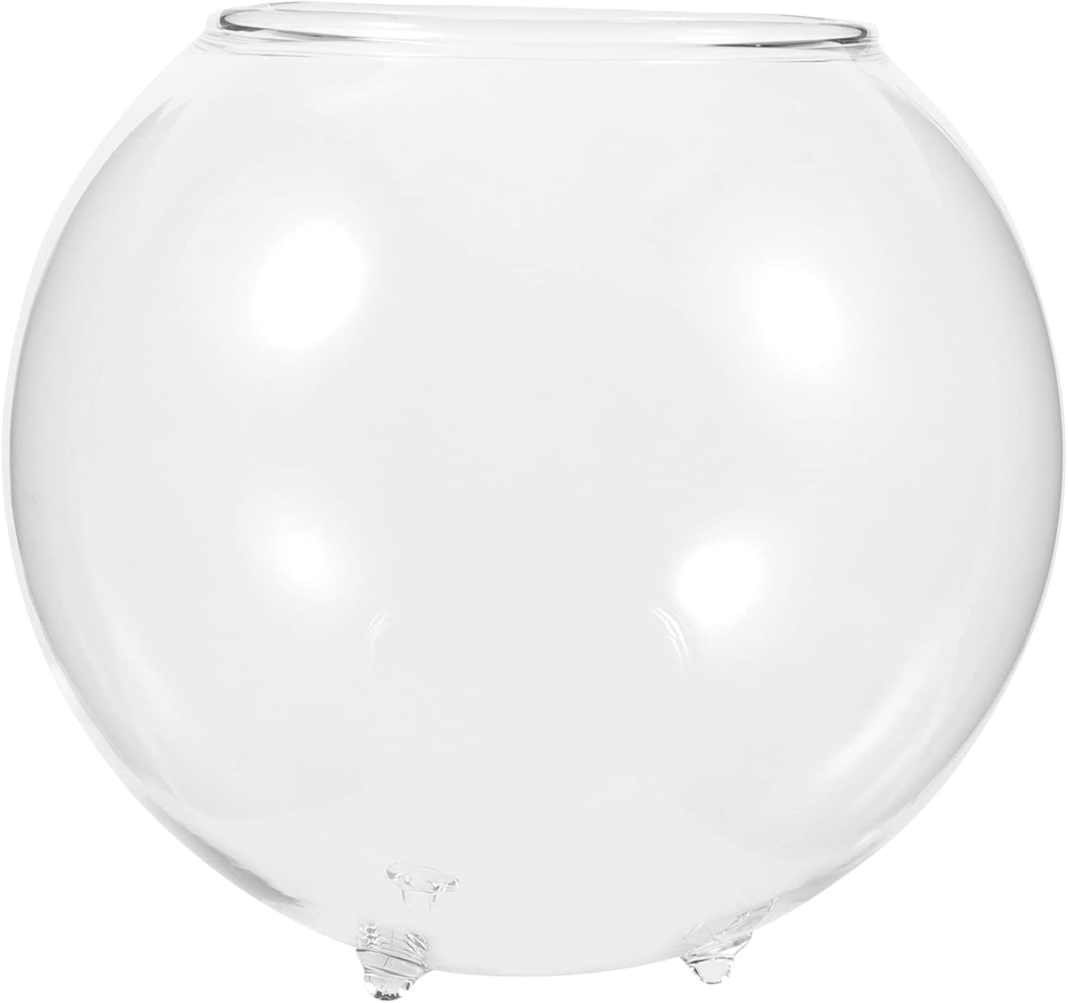 LIOOBO Clear Fish Bowl Transparent Aquarium Bowl Home Accessory Fish Accessories Glass