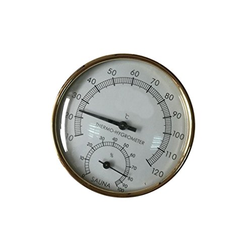Preisvergleich Produktbild Sauna Thermo-Hygrometer aus Metall