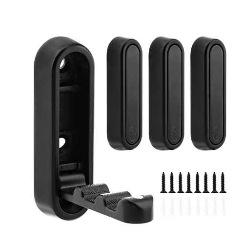 Ndjiloik 4 Stück Faltbare Wandhaken,90 ° Faltbare Kleiderhaken Wandhalterung Unsichtbarer Klapphaken aus Zinklegierung mit Schrauben für Küche, Schlafzimmer, Badezimmer