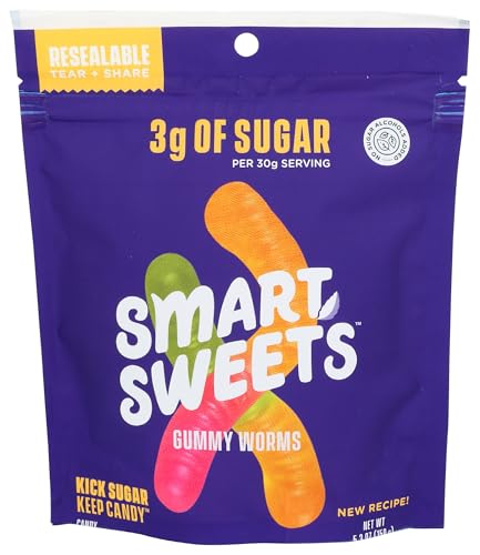 Smart Sweets, Gummy Worms Pantry Pack, 5.3 Ounce