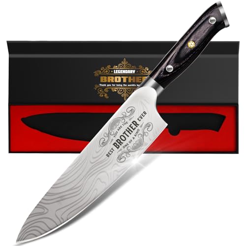 Funistree Gifts for Brother Men Christmas, Kitchen Cooking Knife Brother