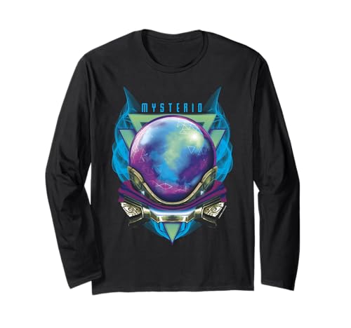 T-shirt manches longues Spider-Man Mysterio en coton premium avec impression badge
