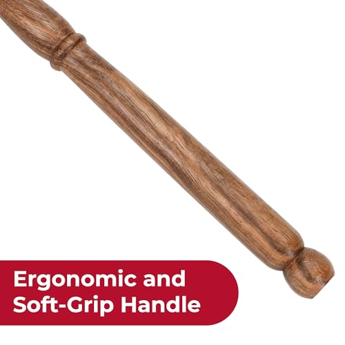 Baqueta de goma para cuencos y gongs madera 11.42 in miniatura 4