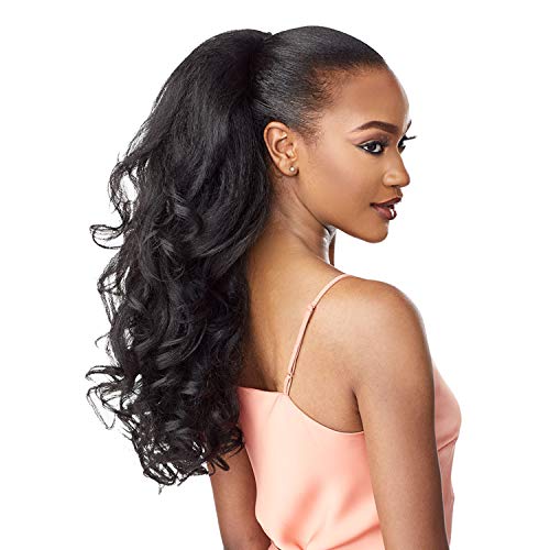 Sensationnel Instant Weave Synthetic Half Wig with Drawstring Cap - IWD 003 (4 Medium Brown)