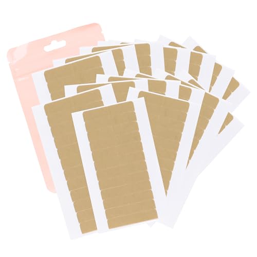 Image of GOO GOO Hair Extension Tape Double Sided Adhesive Replacement Tape, Professional Strong Tapes for Tape in Hair Extensions 180pcs, 1.6 * 0.3inch per Piece