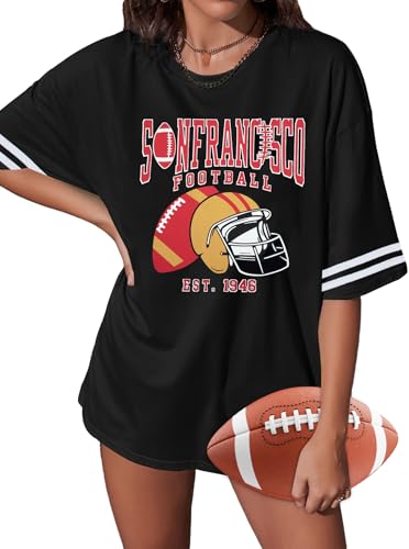 Football Shirt Women Game Day Shirts Football Season Number 87 Shirt Casual Season Short Sleeve Tops