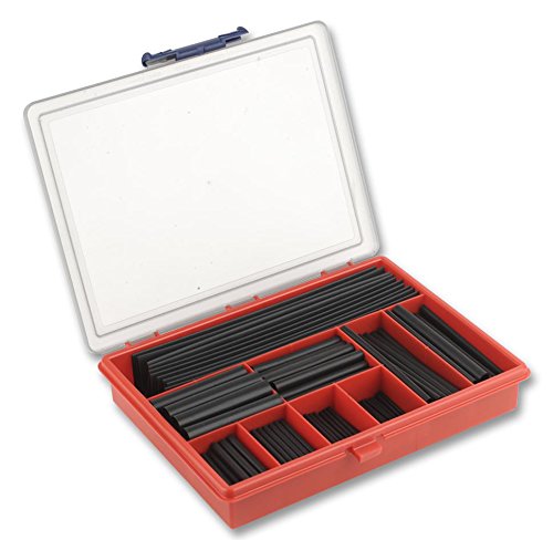 KIT, termorestringente, 235 pezzi, kit di guaine e termorestringenti, Qtà.1 | RNF-100-KIT-BLACK-FEC