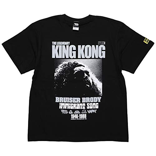 [ハードコアチョコレート] ブルーザー・ブロディ 移民の歌 (ブラック)(SS:TEE)(T-1045EM-BK) Tシャツ 半袖 カットソー 新日本 全日本 プロレス 国内正規品 XL ブラックのサムネイル