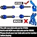 hopsupRC Drive Shaft CVD Upgrades Part for 1/10 Slash VXL 4X4,Stampede VXL 4X4,Rustler VXL 4X4,Hoss VXL 4X4 4WD,4PCS Steel #45 Front Rear Transmission Universal Driveshaft Axles Hops Up, Navy Blue