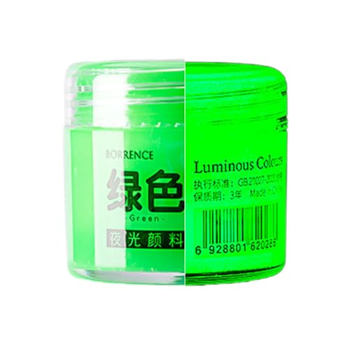 Nurila Nachtleuchtende Farben 20 Ml,Fluoreszierende Farbe Grün Acryl Glow fluoreszierende farbe wasserfest Perfekt Kindermalerei DIY Leuchtet Dark Farbe Halloween- Und Weihnachtsdekoration