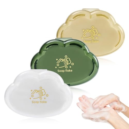 XURJUMI Feuille de Savon de Voyage -150 Pcs Feuilles de Savon en Papier,Feuilles de Savon de Voyage,3 Boîte Feuilles de Savon Feuilles de Savon Portable, pour ExtéRieur Camping Randonnée