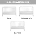 Oxford Baby Cozy Nest Convertible Island Crib, Snow White/Natural