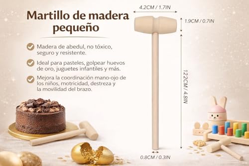 La Mejor Selección de Mazas de madera disponible en línea para comprar. 9 Mazas de madera marca Zerodis (3)