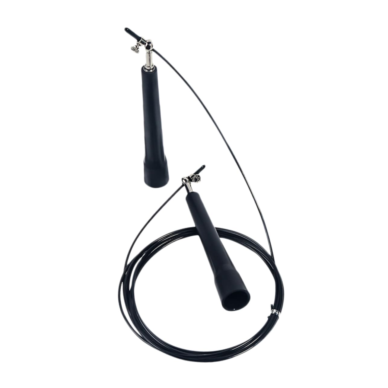 VANZACK Springseil Abnehmen beim Seilspringen Übungsseil Seilspringen trainieren sprungseil jumping rope jump rope springschnur sprungtuch schlagschnur Trainingsseil Black