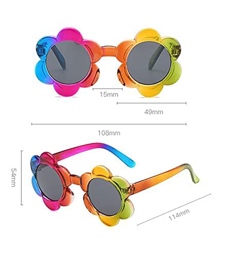 Toddler Kids Baby Boys Girls Sunglasses Round Flower Cute Glasses UV 400 Protection Eyewear2