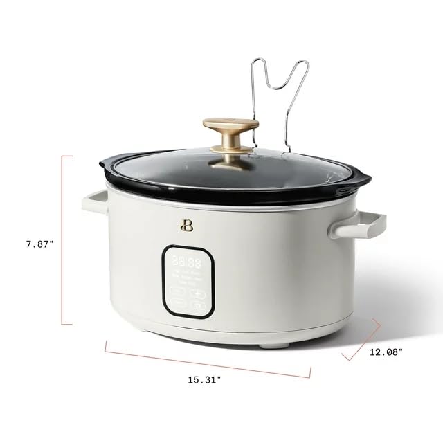 Beautiful-6-Qt-5-in-1-Programmable-Slow-Cooker-Meat-Poultry-Stew-Soup-And-Chili-3-Heat-Settings-Low-High-and-Keep-Warm-Oven-Safe-Pot-to-500F-White-Icing