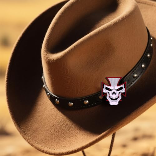 Image of Skull Pin, Funny Lapel Pin for Men, Halloween Brooch for Women Fashion, Cool Cross Skeleton Enamel Pins, Goth Brooches, Hat Pins, Punk Backpack Pin for Bags Backpacks Sambas Socks Shoes Cosplay Hats Gifts for Christmas Birthday Fathers Day