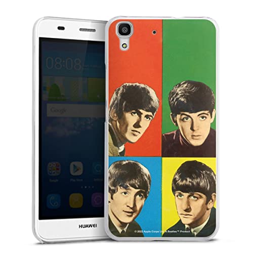DeinDesign Coque Compatible avec Huawei Y6 2016 Étui Housse Rock ‘n’ Roll Visages The Beatles - Les Beatles, Paul McCartney, John Lennon, RIngo Starr, George Harrison DeinDesign Coque Compatible avec Huawei Y6 2016 Étui Housse Rock 'n' Roll Visages The Beatles