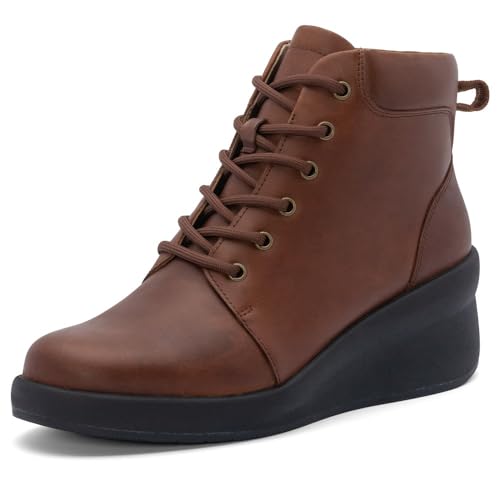 ABEO Passage Lace Up Boots for Women | Fall Boots For Women | Water Resistant Leather | Built-In Orthotic Insole