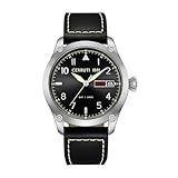 Cerruti 1881   Montre dateur Borgatello   Quartz Mouvement de Montre   Epaisseur du boîtier: 52mm mm   Largeur du boîtier: 42 mm   Acier Inoxydable   Black