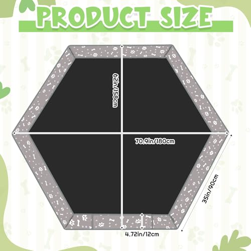 Tapis de fond pour parc pour chien Marsui lavable et réutilisable 61cm - 4