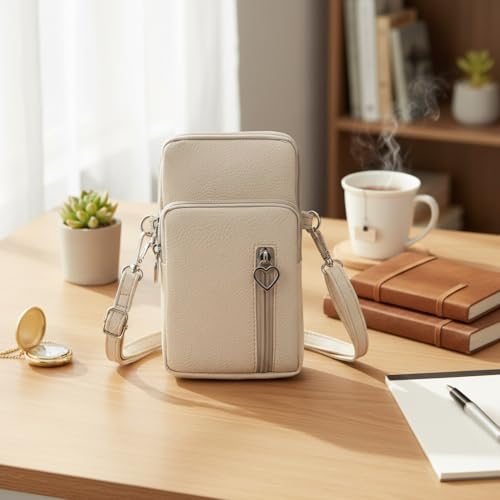 image for JANKS Small Crossbody Bags for Women Leather Mini Cell Phone Purses wi