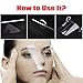 50Pcs Disposable Face Shield Hair Salon Face Cover Barber Supplies Transparent Plastic Bang Trimmer Kits Adhesive Strip Hair Cutting Tools for Home Kids Adults
