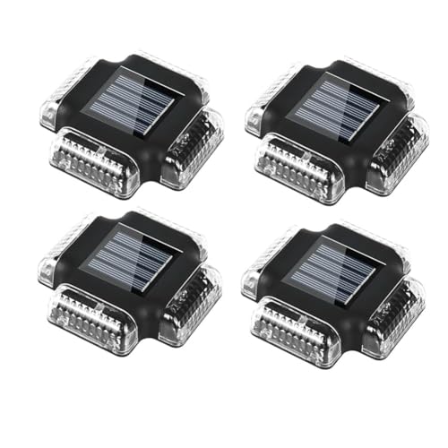 MQODLFP - Pack de 4 lámparas solares para terraza de piscina, lámparas de suelo al lado de la piscina, accesorios exteriores para piscinas fuera del suelo y excavadas