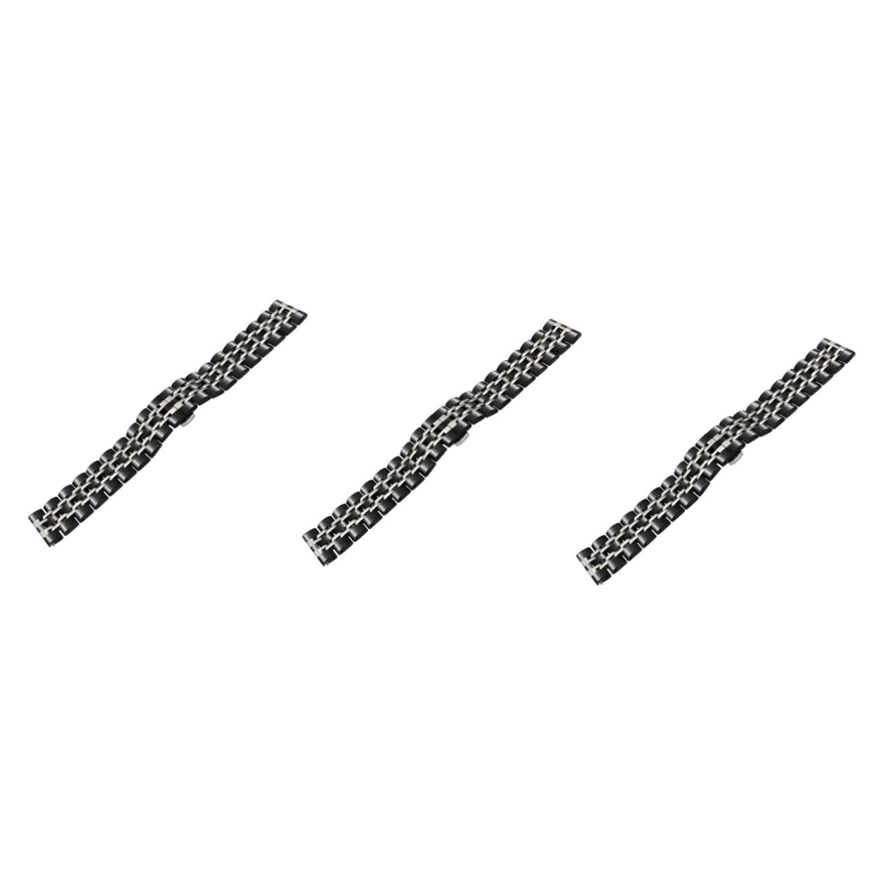 jojofuny 2 Pièces Bandes De Montre Intelligente Bracelet De Montre Intelligente Montre Galets Sangles De Remplacement Engrenages Engrenages Bande Métal Boucle Sangles Bande