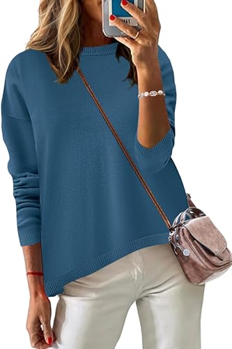 Image of Zeagoo Sweaters for Women Fall Outfits Trendy 2025 Long Sleeve Shirts Bussiness Casual Knit Pullover Sweater Tops
