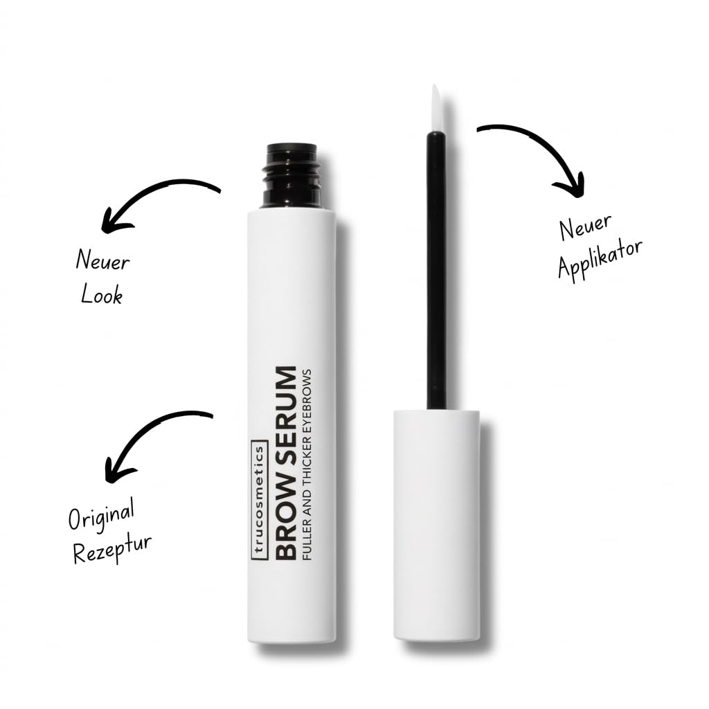 BROW SERUM – Hochwirksames Augenbrauenserum für dichtere, vollere & definierte Brows – Brow Booster gegen Lücken & dünne Brauen – sichtbare Ergebnisse in wenigen Wochen – Made in Germany