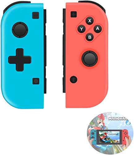 Wireless Controller per Nintendo Switch Bluetooth Joystick Gamepad Sostituzione Dual Motori Axis Gyro Compatibile con Nintendo Switch PRO（Rosso & blu）