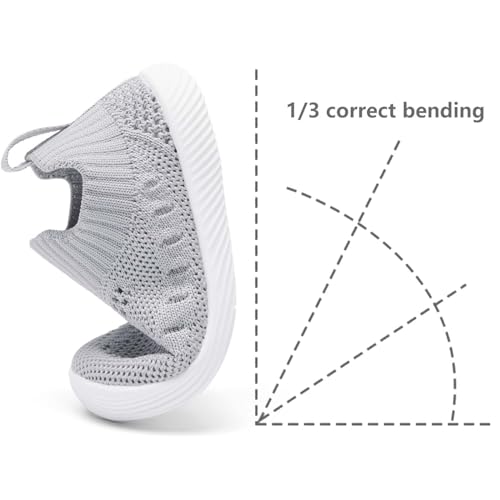 Image of MORENDL Baby Toddler Walking Socks Non-Slip Breathable Unisex Casual Sneakers