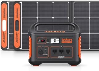 Jackery Solar Generator 1000, 1002Wh Capacity with 2xSolarSaga 100W Solar Panels, 3x1000W AC Outlets, Portable Power Station Ideal for Home Backup, Emergency, RV Outdoor Camping