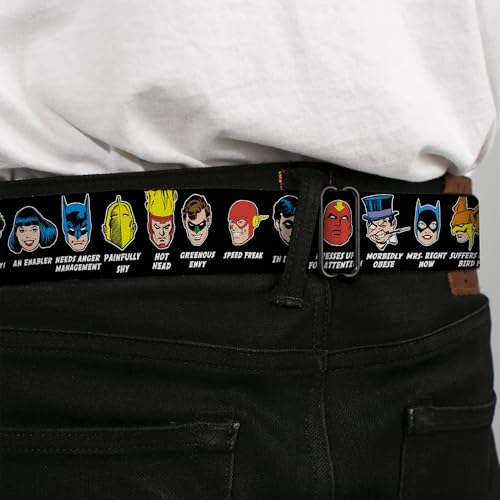 DC Comics Seatbelt Buckle Belt DC Originals Super Heroes Have Issues Too4