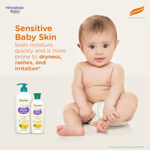 Image of Himalaya Baby Lotion With Pure Cow Ghee 200Ml|Ph5.5|Pure Ghee|Aloe Vera|Safe For Newborns|For Baby's Sensitive Skin|No Parabens|No Phthalates|No Mineral Oil|No Synthetic Color|Dermatologically Tested