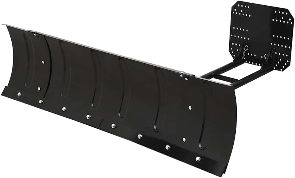 SKM Snow Plow Black Powder-Coated Steel 59.1 x 15.0 in,Black (Weight 83.69KG)
