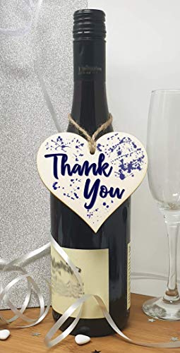 The Plum Penguin Handmade Wooden Hanging Heart Plaque Gift Thank You card alternative jazzy decoration someone special - Image 3