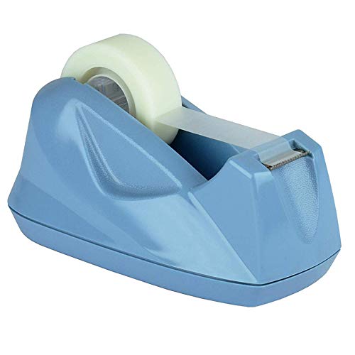 Acrimet Premium Desktop Tape Dispenser Non-Skid Base (Heavy Duty) (Light Blue Color)