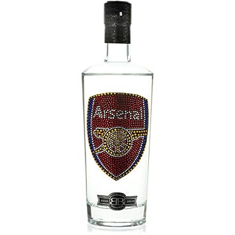 Arsenal Gifts for Men & Women | Official Arsenal FC Crystal Edition Vodka for Gunners Football Fans | Great Present for Birthdays, Mothers Day or Fathers Day | Premium Alcohol by Bohemian Brands, 70cl Cover