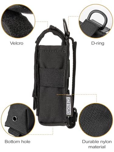 Image of OneTigris Flashlight Holster Flashlight Holder Molle Flashlight Holster Tactical Flashlight Pouch Holder for Belt 1000D Cordura Nylon