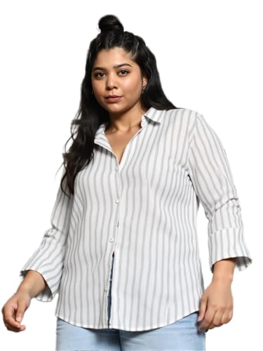 Image of Women Shirt,Striped Shirt for Women .15