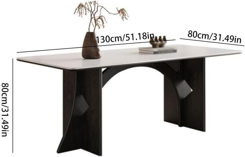 【HALIZA(ハリッサ)】★正規品★ダイニングテーブル レトロなクリームスタイルのホームリビングルームのロックプレートロングテーブルクリエイティブな無垢材のダイニングテ