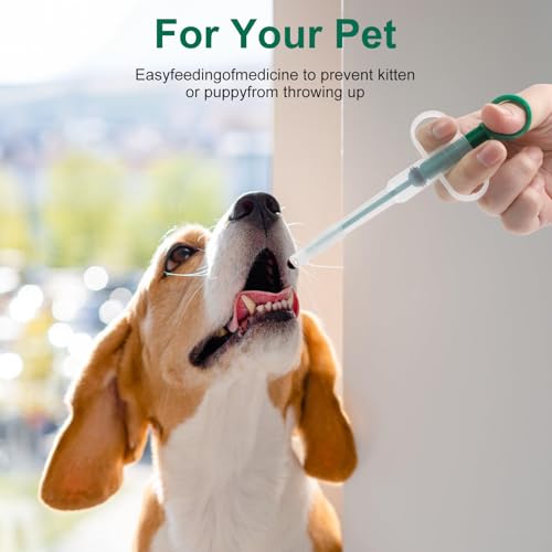 6 Stücke Tablettengeber für Katzen, Medikamenten Feeder Pet Pusher, Katzen Tabletten Verabreichen, Haustier Pet Pillenwerfer Wiederverwendbare Pusher Tablet, Pill Assist Katze für Katzen kleine Hunde