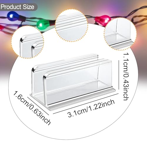 Image of 5Pcs Neon Rope Light Clips Clear Install Fixing Clips for Ceiling Glass Wall| Home & Garden|Lamps, Lighting & Ceiling Fans|Lighting Parts & Accessories