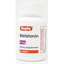Rugby Melatonin 3MG TAB Melatonin-3 MG White 60 Tablets UPC 005366412085