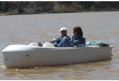 Super Sprite Pedal Boat Seat Color: Red, Bimini: Included